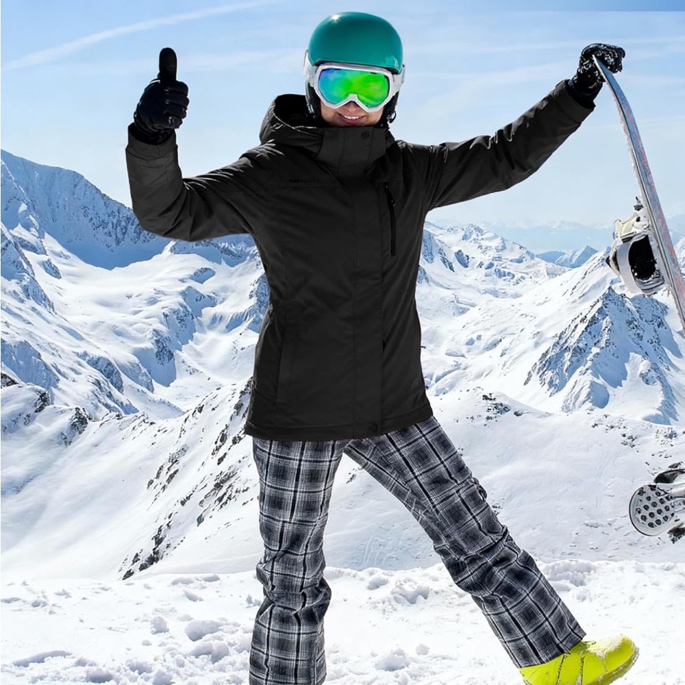 Women Black Ski Jacket